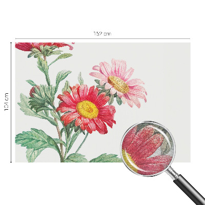 Fototapet på mål med et delikat blomsterprint