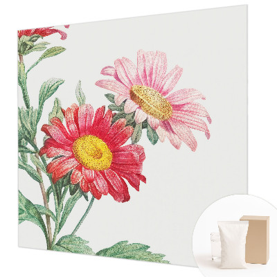 Fototapet på mål med et delikat blomsterprint