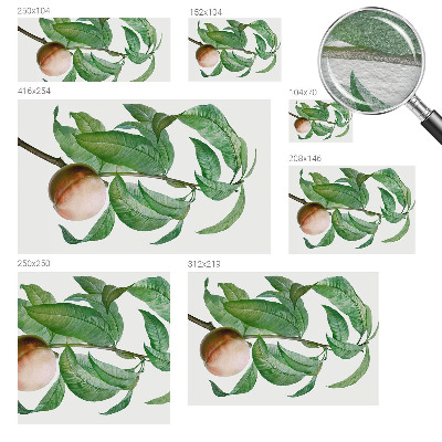 Stor fototapet Moden fersken