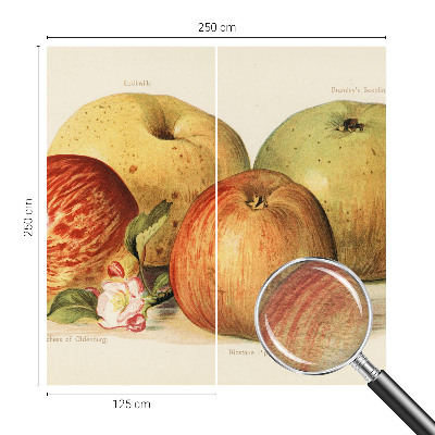 Fotovæg soveværelse Æbleblomster