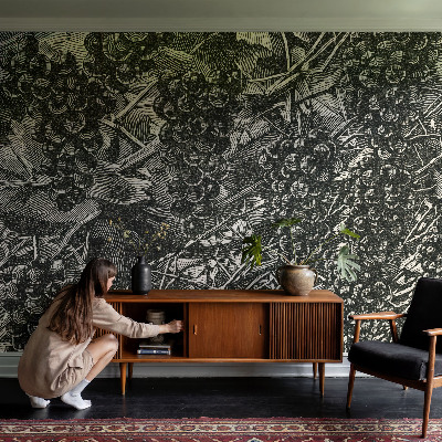 Fotovæg stue Drueprint