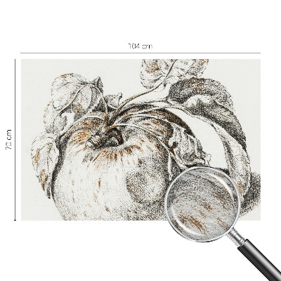 Høj kvalitet fototapet med motiv af æbleblade