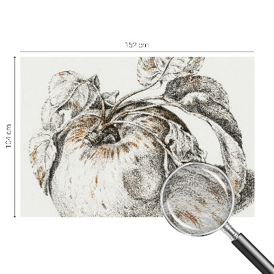 Høj kvalitet fototapet med motiv af æbleblade