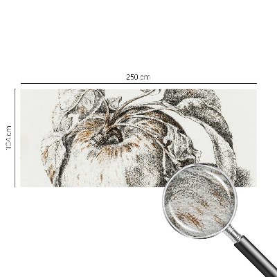 Høj kvalitet fototapet Æbleblade