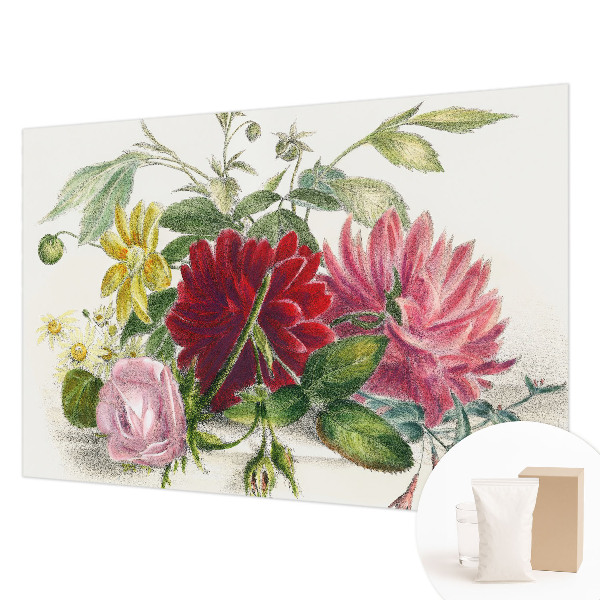 Vlies fototapet med motiv af en blomsterbuket