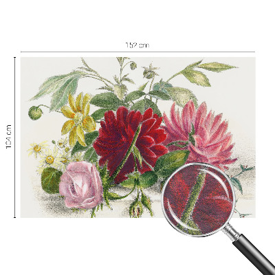 Vlies fototapet med motiv af en blomsterbuket