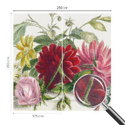 Vlies fototapet med motiv af en blomsterbuket