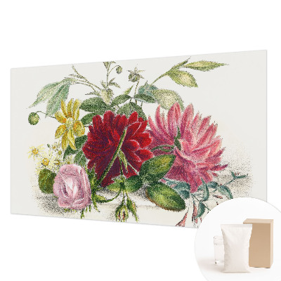 Vlies fototapet med motiv af en blomsterbuket