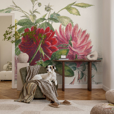 Vlies fototapet med motiv af en blomsterbuket