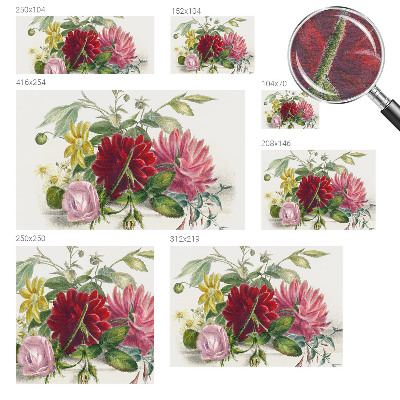 Vlies fototapet med motiv af en blomsterbuket