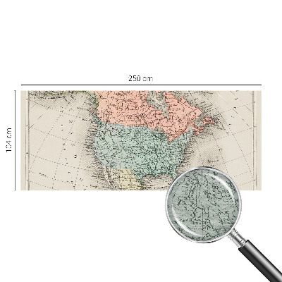 Non-woven fototapet Historisk kort