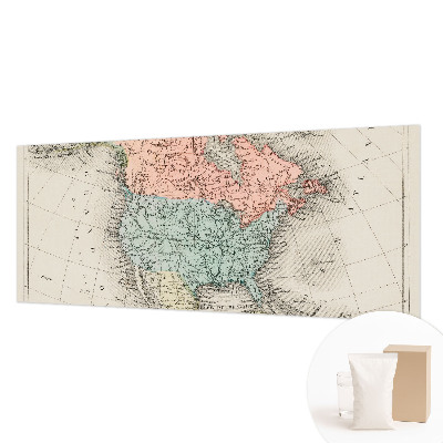 Non-woven fototapet med motiv af et historisk kort