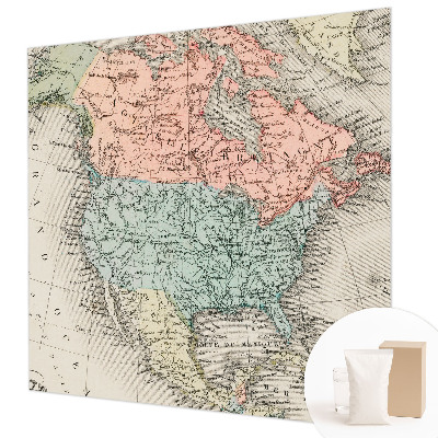 Non-woven fototapet Historisk kort