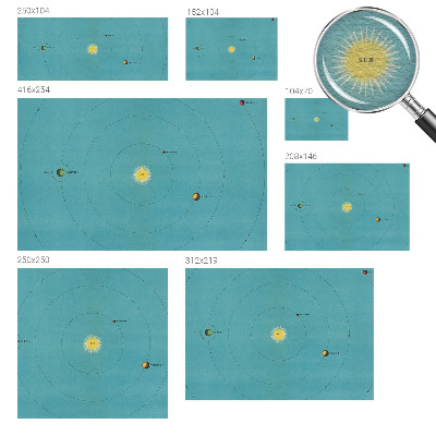 Fotostat med motiv af et kosmisk system