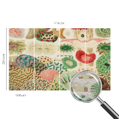 Fototapet soveværelse Organiske former