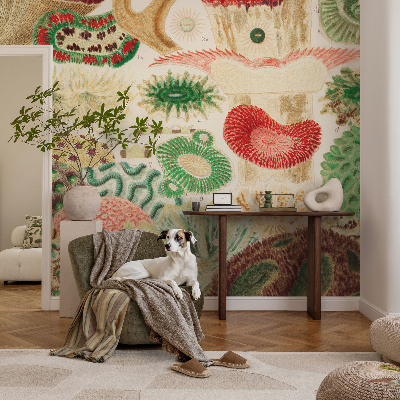 Fototapet soveværelse Organiske former