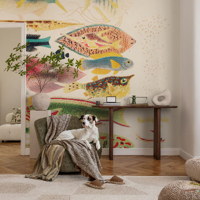 Fototapet børneværelse Farverige fisk