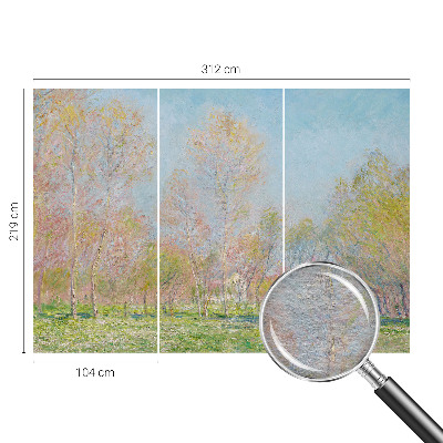 Fotovæg stue Forårsparken