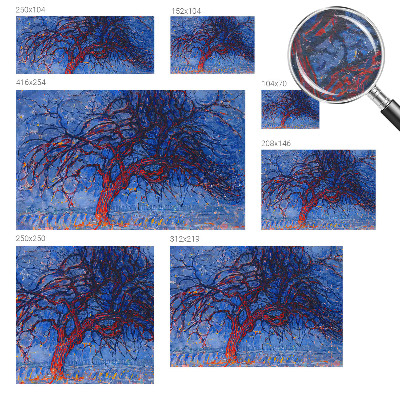 Modern fototapet Flammetræ