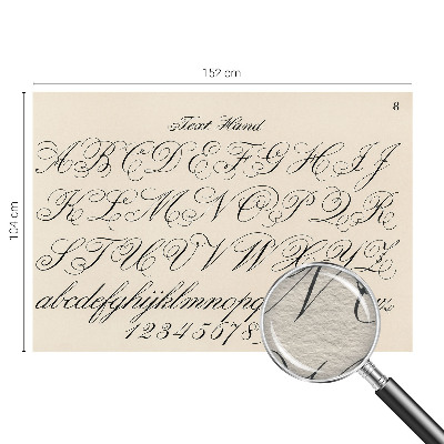 Fototapet på mål Kalligrafisk skrift