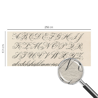 Fototapet på mål Kalligrafisk skrift