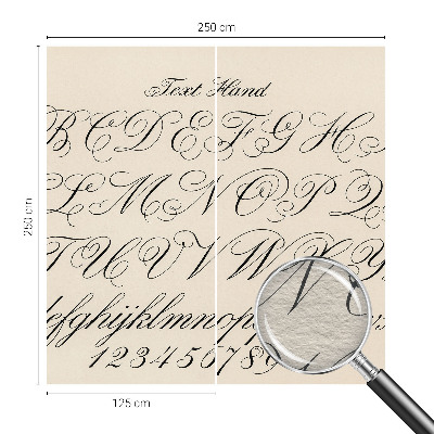 Fototapet på mål Kalligrafisk skrift