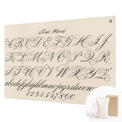 Fototapet på mål Kalligrafisk skrift