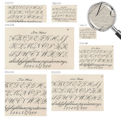 Fototapet på mål Kalligrafisk skrift