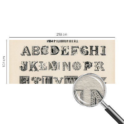 Stor fototapet Dekorative bogstaver