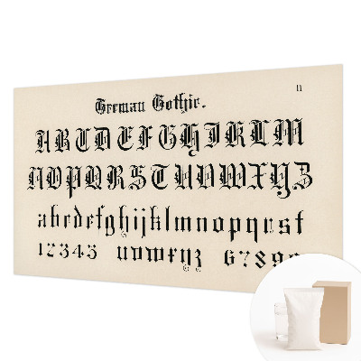 3D fototapet Gotiske bogstaver