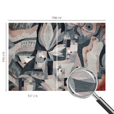 Foto tapet med et abstrakt naturmotiv