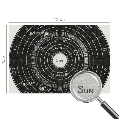 Vlies fototapet med motiv af et kosmisk diagram