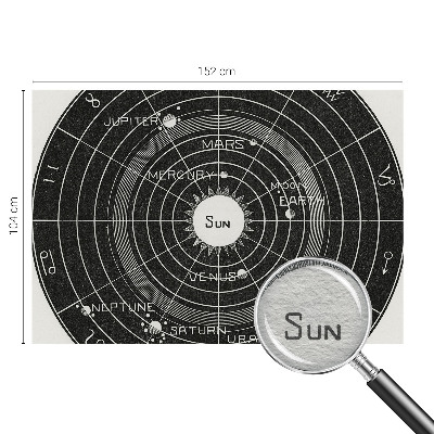 Vlies fototapet med motiv af et kosmisk diagram