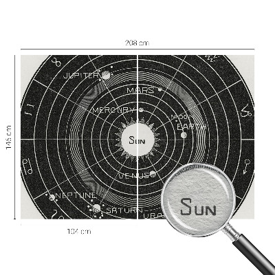 Vlies fototapet med motiv af et kosmisk diagram