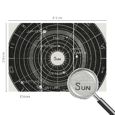 Vlies fototapet med motiv af et kosmisk diagram
