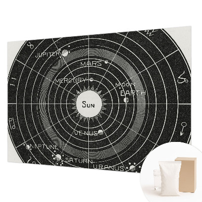 Vlies fototapet med motiv af et kosmisk diagram