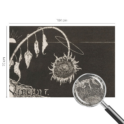 Tapet væg Nostalgisk solsikke