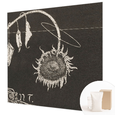 Tapet væg Nostalgisk solsikke