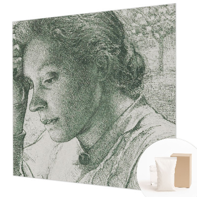 Væg tapet Reflekterende kvinde