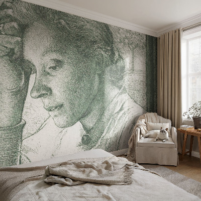 Væg tapet Reflekterende kvinde