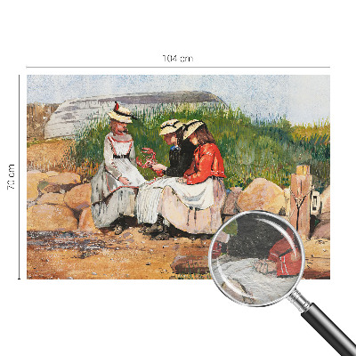 Fotovæg stue Sommerferie