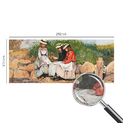 Fotovæg stue Sommerferie