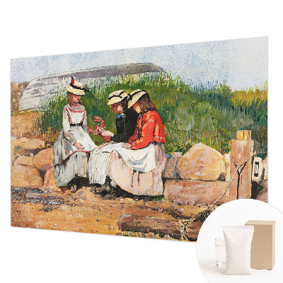 Fotovæg stue Sommerferie