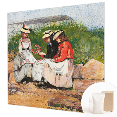 Fotovæg stue Sommerferie