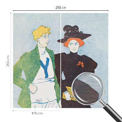 Stor fototapet Retrostil