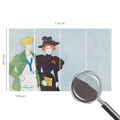 Stor fototapet Retrostil