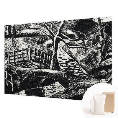 3D fototapet Arkitektonisk landskab