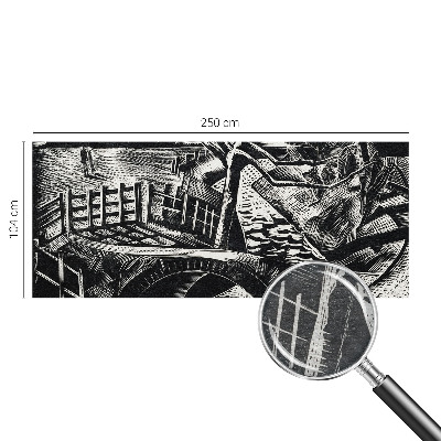 3D fototapet Arkitektonisk landskab