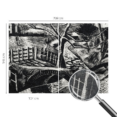 3D fototapet Arkitektonisk landskab