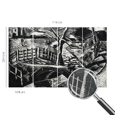 3D fototapet Arkitektonisk landskab